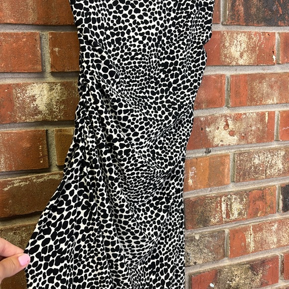 Norma Kamali Ruched Printed Bodycon Dress XS - Picture 2 of 6